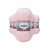 5 Adet Angora Lüks El Örgü İpi Pembe 11502