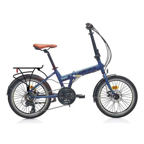 Carraro Flexi 121 D Katlanır Bisiklet Mat Navy Mavi-Siyah Kahve