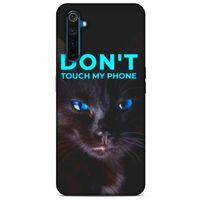 Lopard Oppo Realme 6 Pro Uyumlu Kılıf Kediler (46) Core Armor Kılıf Dokunma