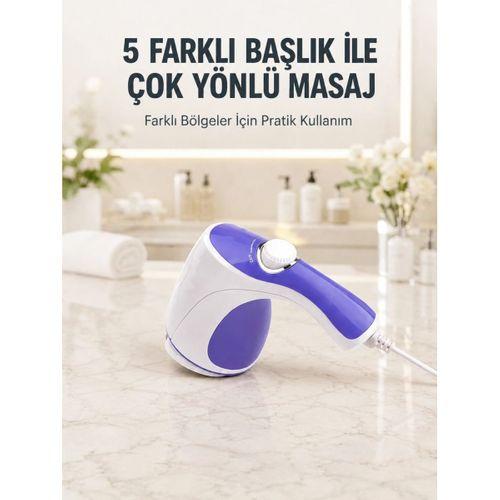 Elektrikli Masaj Aleti 5 Başlıklı Güçlü Titreşimli Selülit Karşıtı Vücut Masaj Cihazı