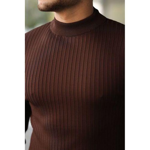 Erkek Yarım Balıkçı Yaka Fitilli Triko