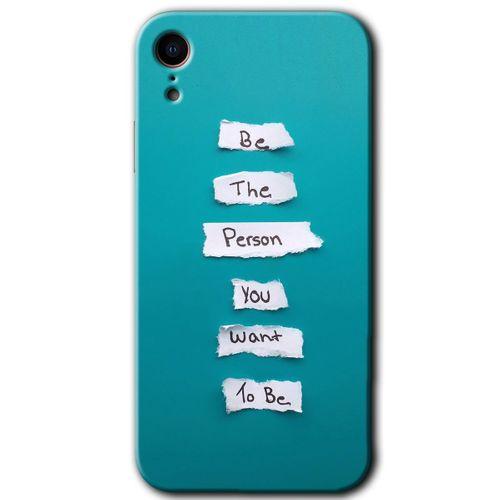 MRCİLETİSİM iPhone XR Kılıf Baskılı Kapak - Want You + 5D Tam Kaplayan Cam