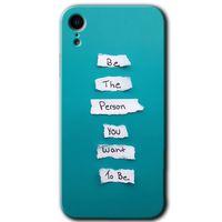 MRCİLETİSİM iPhone XR Kılıf Baskılı Kapak - Want You + 5D Tam Kaplayan Cam