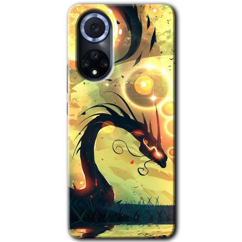 Huawei Nova 9 Kılıf HD Desen Baskılı Arka Kapak - Digital Dragon + Kırılmaz Cam