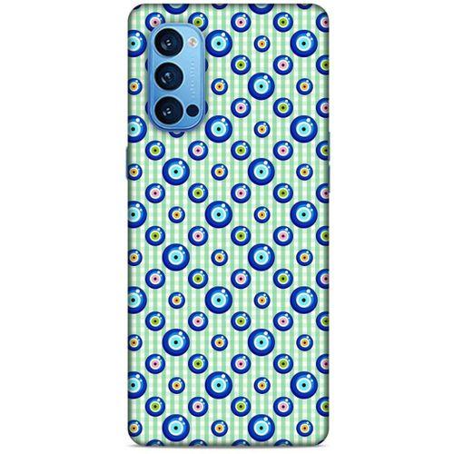Nazarium (21) Desenli Silikon Kapak Oppo Reno 4 Pro Kılıf