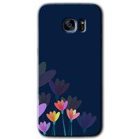 Samsung Galaxy S7 Edge Kılıf HD Desen Baskılı Arka Kapak - Çizim Çiçekleri