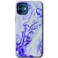 iPhone 12 Kılıf Kapak - Cranny Liquid Wall +Hayalet Ekran Yandan Gözükmez