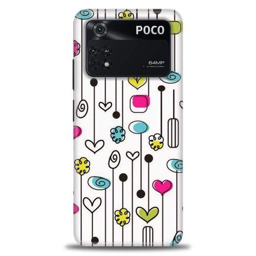 Xiaomi Poco M4 Pro 4G Kılıf HD Baskılı Kılıf - lambalar + Tam Ekran Koruyucu