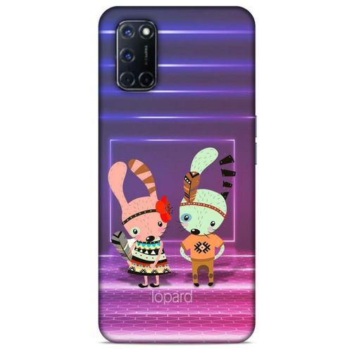 Oppo A72 Kılıf FunnyMaX (4) Koruma Kılıfı Mor Pembe