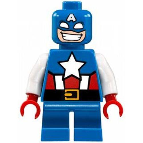 Lego Minifigür Captain America Short Legs sh0250
