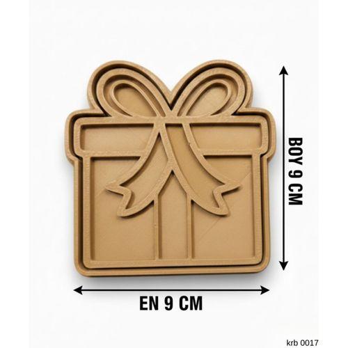 Hediye Kutusu Gift Box Sekillendirici Kalip Kurabiye Hamur Kesici Oyun ve Seker Hamuru Seti