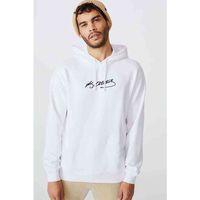 Mustafa Kemal Atatürk İmza Baskılı Beyaz Erkek Kapşonlu Sweatshirt