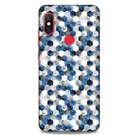 Mermer Desenli (19) Tema Kılıfları Açık Mavi Xiaomi Redmi Note 6 Pro Kılıf