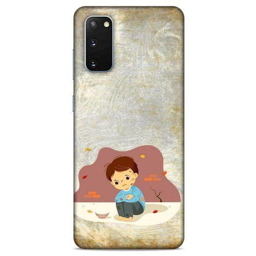 Samsung Galaxy S20 Kılıf Depresyon (10) Full Koruma Kılıfı Yeşil Turuncu