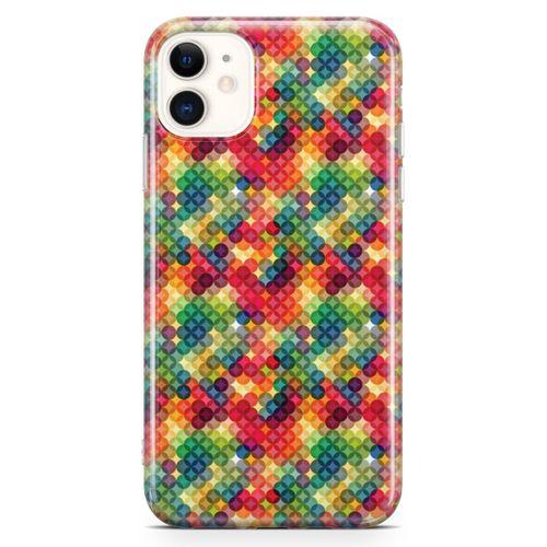 Apple iPhone 11 Kılıf Futurustik Geometri Arka Kapak Koruma Desenli Full Koruyucu
