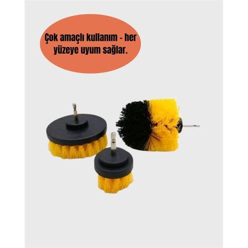 Derinlemesine Temizlik İçin Dayanıklı Kıllı Matkap Fırçası Başlığı