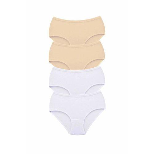 4 Adet Tutku Kadın Yüksek Bel Bato Kalın Lastik Külot S9