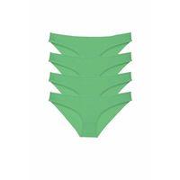 4 adet Süper Eko Set Likralı Kadın Slip Külot Yeşil