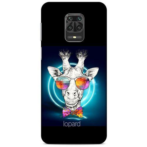 Xiaomi Redmi Note 9 Pro Kılıf FunnyMaX (6) Silikon Kılıf Siyah Zürafa