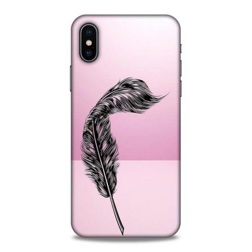 Lopard Apple Iphone X Uyumlu Kılıf Tattoo's (29) Arka Koruma Kılıfı Tüy Dövmesi