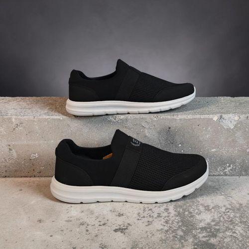 Black Sea 527 Siyah Beyaz BÜyük NUmara Bağacaksız spor ayakkabı