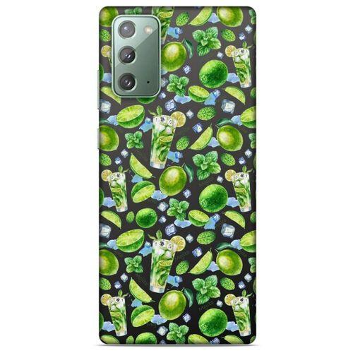 Frutix Lime 01 Samsung Galaxy Note 20 Kılıf Desenli Silikon