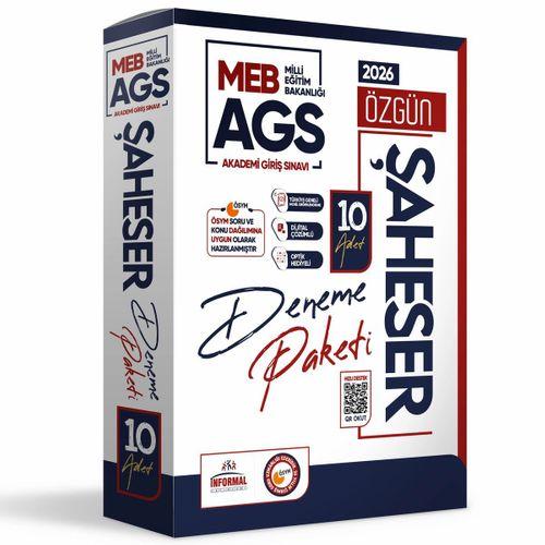 2026 MEB AGS Şaheser DENEME Paketi YENİ SİSTEM 10lu KURUMSAL Çözümlü Deneme(TG Mobil Değerlendirme)