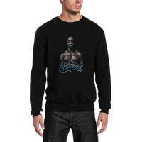 2Pac West Coast Baskılı Siyah Erkek Sweatshirt