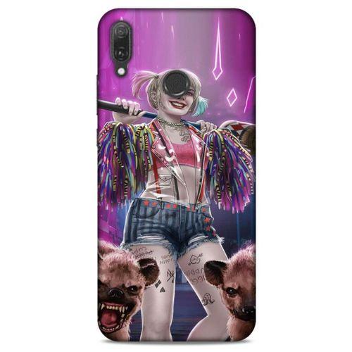 Huawei Y9 2019 Uyumlu Kılıf Harley Quinn (35) Fit Design Kılıf Lavanta pembesi