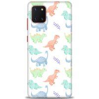 Samsung Galaxy A81 / Note 10 Lite Kılıf HD Baskılı Kılıf - Minik Dinazorlar + Tam Ekran Koruyucu