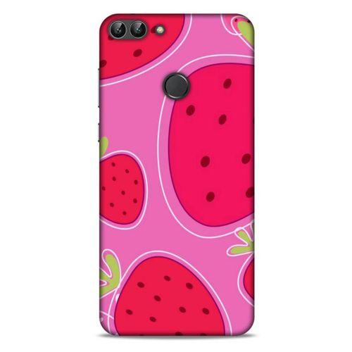 Huawei Psmart Uyumlu Kılıf Pembe Delisi (29) Arka Koruma Kılıfı Çilek