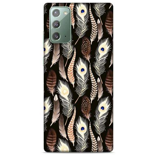 Samsung Galaxy Note 20 Kılıf Desenli Özel Seri Tüyler (8) Baskılı Kılıf