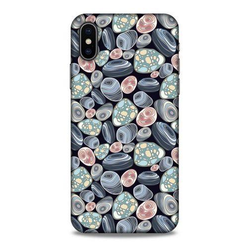 Apple Iphone X Kılıf Baskılı Özel Seri Taşlı (14) Lansman Kılıf