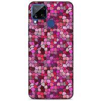 Realme C15 Uyumlu Kılıf Pembe Delisi (16) Kalın Kılıf Suluboya