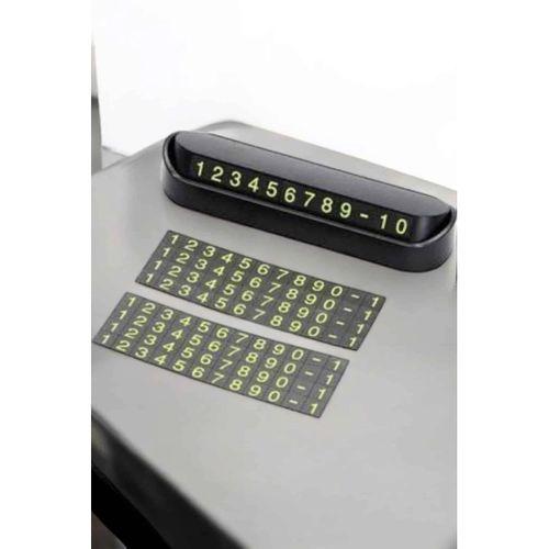 Araba Park Numaratörü Araç İçi Numaralık Değiştirilebilir Çevirmeli Mini