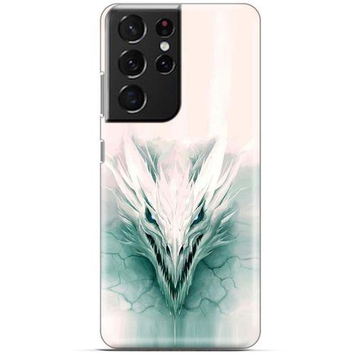 Samsung Galaxy S21 Ultra Kılıf Dragons (15) Antişok Kılıf Buz Ejderhası