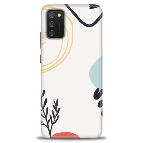 Samsung Galaxy A02S Kılıf HD Baskılı Kılıf - Siyah Dal + Tam Ekran Koruyucu