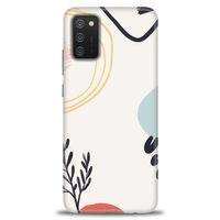 Samsung Galaxy A02S Kılıf HD Baskılı Kılıf - Siyah Dal + Tam Ekran Koruyucu