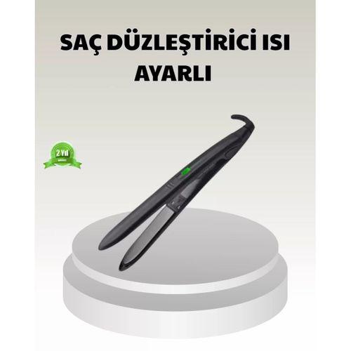 Dijital Ekranlı Isı Ayarlı Saç Düzleştirici – Titanyum Plaka, Seyahat Dostu Tasarım
