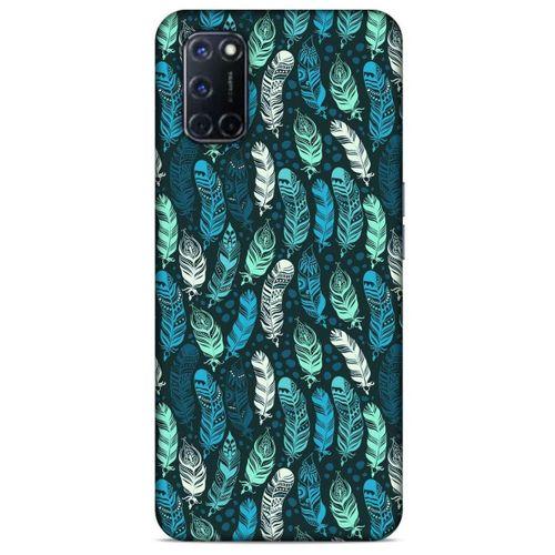 Oppo A92 Kılıf Desenli Özel Seri Tüyler (46) Core Armor Kılıf