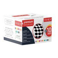 TANEX NOKTA ETİKET 10 MM SİYAH 5000 Lİ