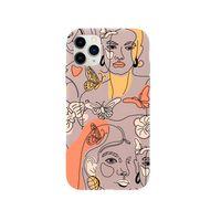 iPhone 11 Pro Line Style Premium Pembe Lansman Silikonlu Kılıf