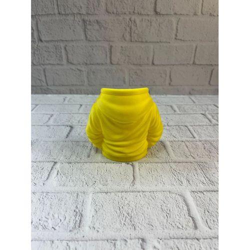 Dekoratif Sarı Hoodie Kalemlik 10x10 Cm