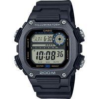 Casio DW-291HX-1AVDF Quartz Dijital Silikon Siyah 20 ATM 50 mm Erkek Kol Saati