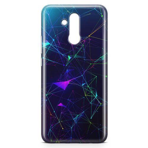 Huawei Mate 20 Lite Kılıf Rainbow Ağlar Arka Kapak Koruma Desenli Full Koruyucu