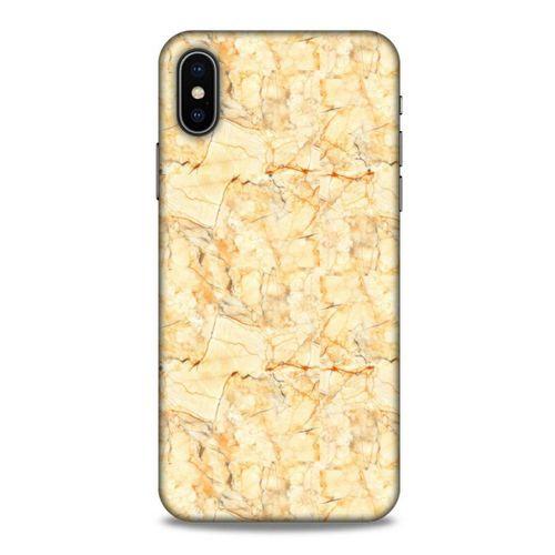 Mermer Desenli (49) Tema Ultra Silikon Kılıf Gold Apple iPhone XS Kılıf