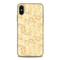Mermer Desenli (49) Tema Ultra Silikon Kılıf Gold Apple iPhone XS Kılıf