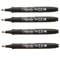 ARTLİNE SUPREME CALLİGRAPHY PEN 3.0 BLACK ( 4 Adet )