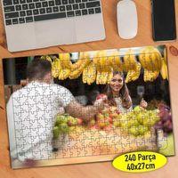 Organik Gıda Pazarı Meyveler 240 Parça Puzzle Yapboz-109110342