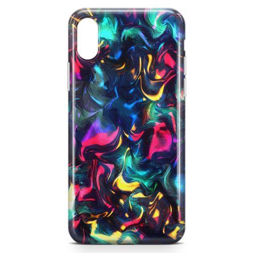 Apple iPhone XS Max Kılıf Işıklı Geceler Arka Kapak Koruma Desenli Full Koruyucu
